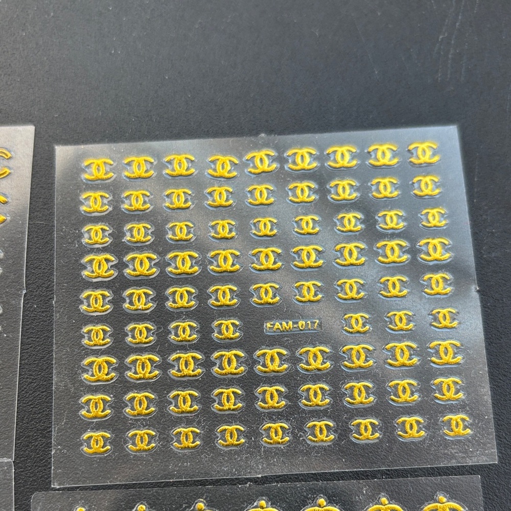 CHANEL Gold Nail Decals - Picture 3 of 5
